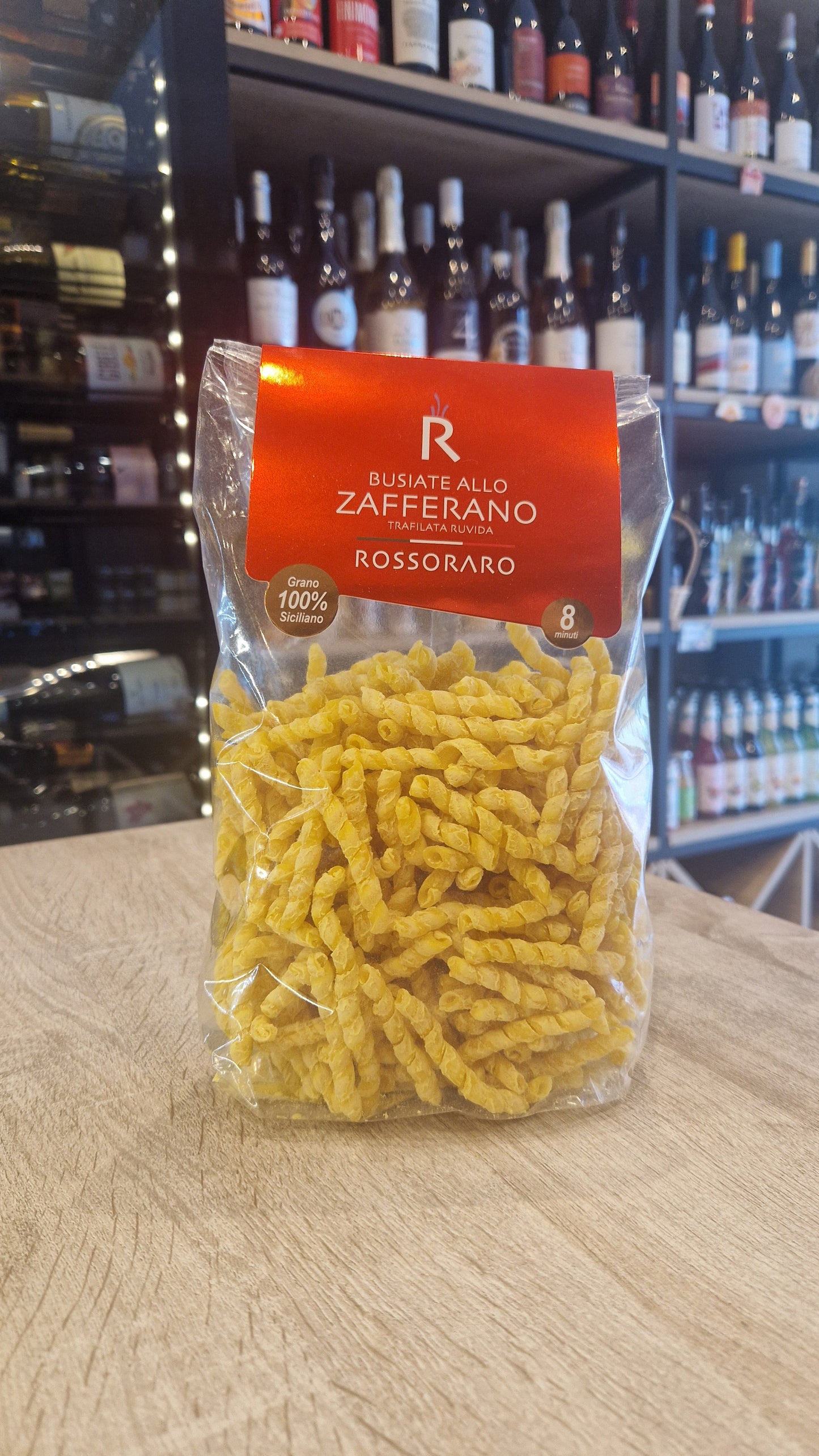Busiate allo Zafferano – Pasta Artigianale di Grano Siciliano