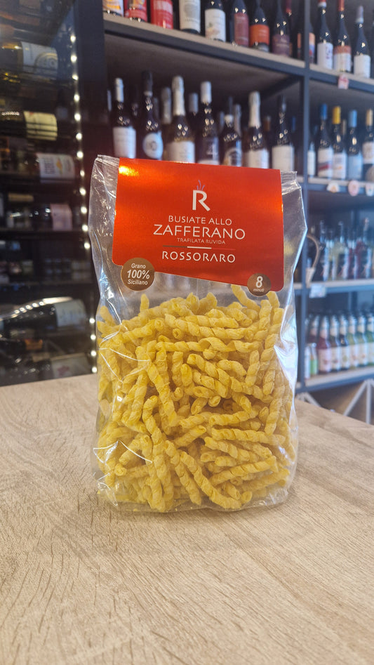Busiate allo Zafferano – Pasta Artigianale di Grano Siciliano